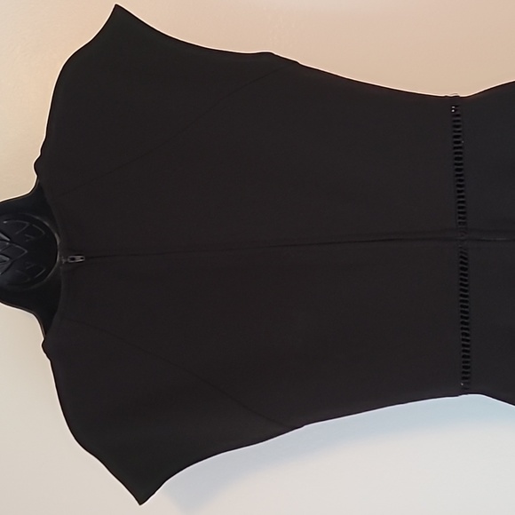 B darlin fit and flare simple seam at waist black evening dress size 13/14 - Picture 5 of 9